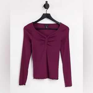 NWT Sweetheart Neck Long Sleeve Top from New Look